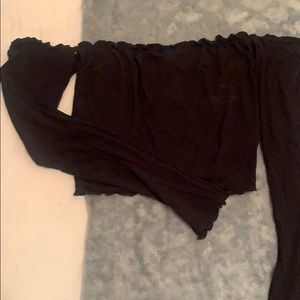 Forever 21 off the shoulder black top